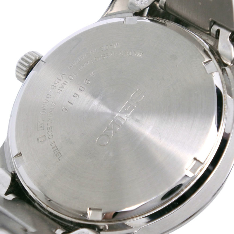 精工 (Seiko) SEIKO 太陽能腕錶 SNE523P1 V158-0AM0 不鏽鋼白色類比錶盤男士腕錶-7