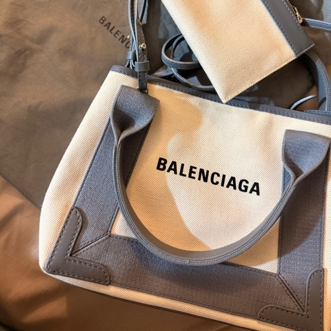 BALENCIAGA 巴黎世家 帆布包 XS 大象灰 手提包