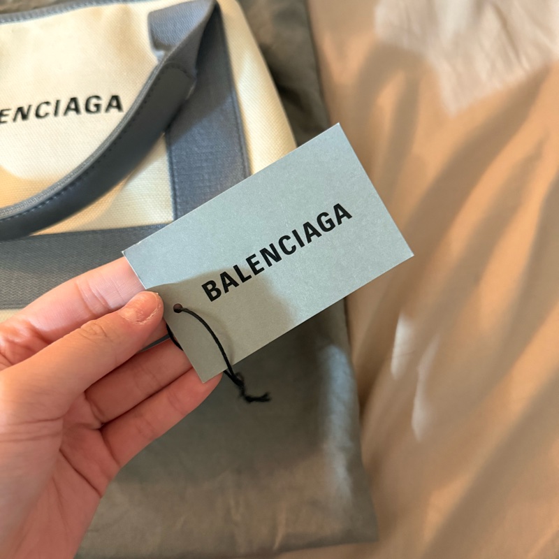 BALENCIAGA 巴黎世家 帆布包 XS 大象灰 手提包-4