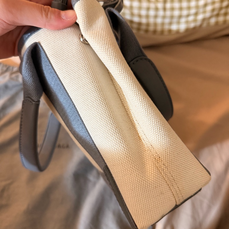BALENCIAGA 巴黎世家 帆布包 XS 大象灰 手提包-8