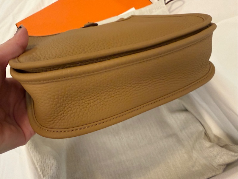 💖Hermes Evelyne23 餅乾色金釦💖 全新全配-2