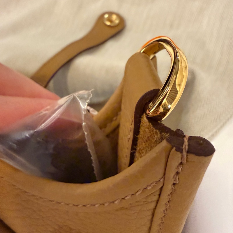 💖Hermes Evelyne23 餅乾色金釦💖 全新全配-5