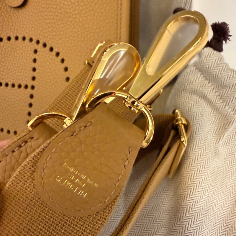💖Hermes Evelyne23 餅乾色金釦💖 全新全配-7