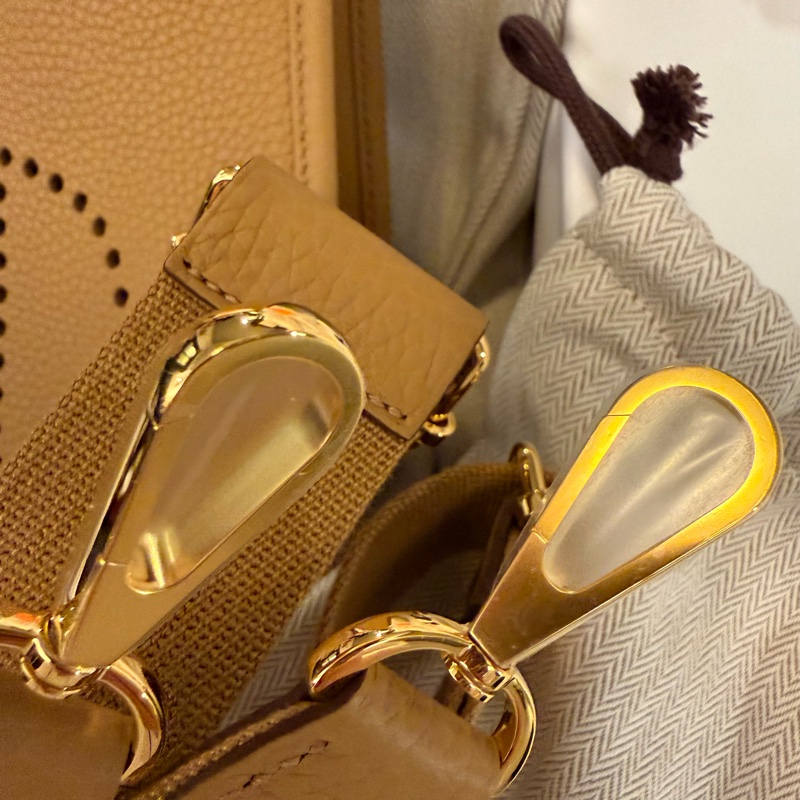 💖Hermes Evelyne23 餅乾色金釦💖 全新全配-8