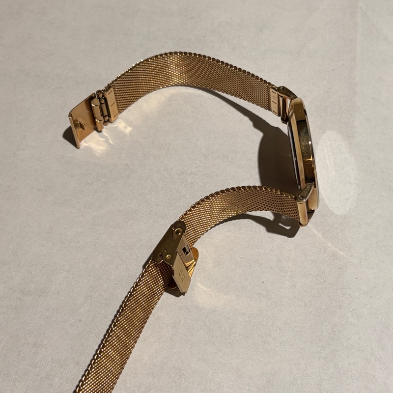 【正品】Daniel Wellington DW Petite 玫瑰金金屬編織腕錶 (黑面/32mm)-2