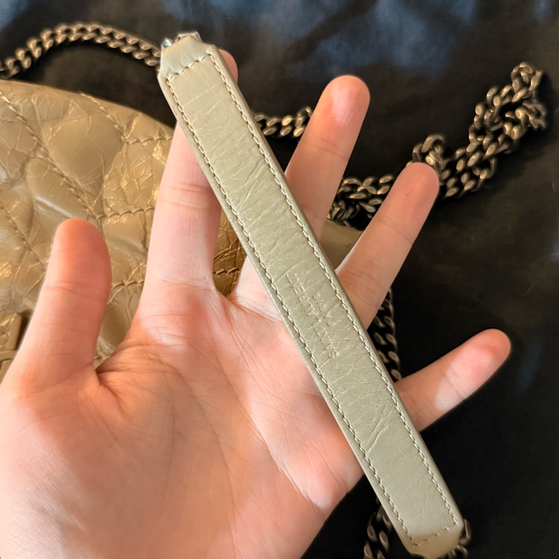 YSL Niki mini 聖羅蘭 奶茶色斜背包-18