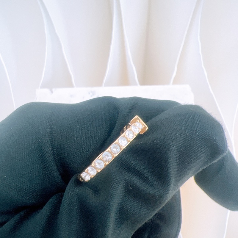 Dior diorevolution 金色水鑽戒指 M碼-4