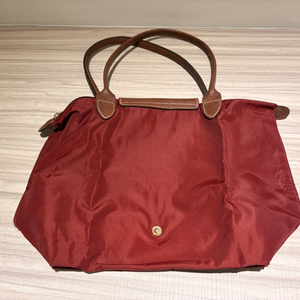 Longchamp Le Pliage 經典尼龍摺疊包 紅色 二手-7