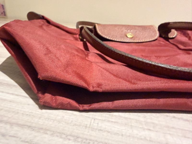Longchamp Le Pliage 經典尼龍摺疊包 紅色 二手-14