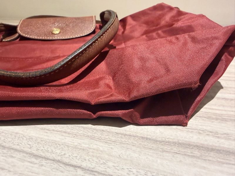 Longchamp Le Pliage 經典尼龍摺疊包 紅色 二手-15
