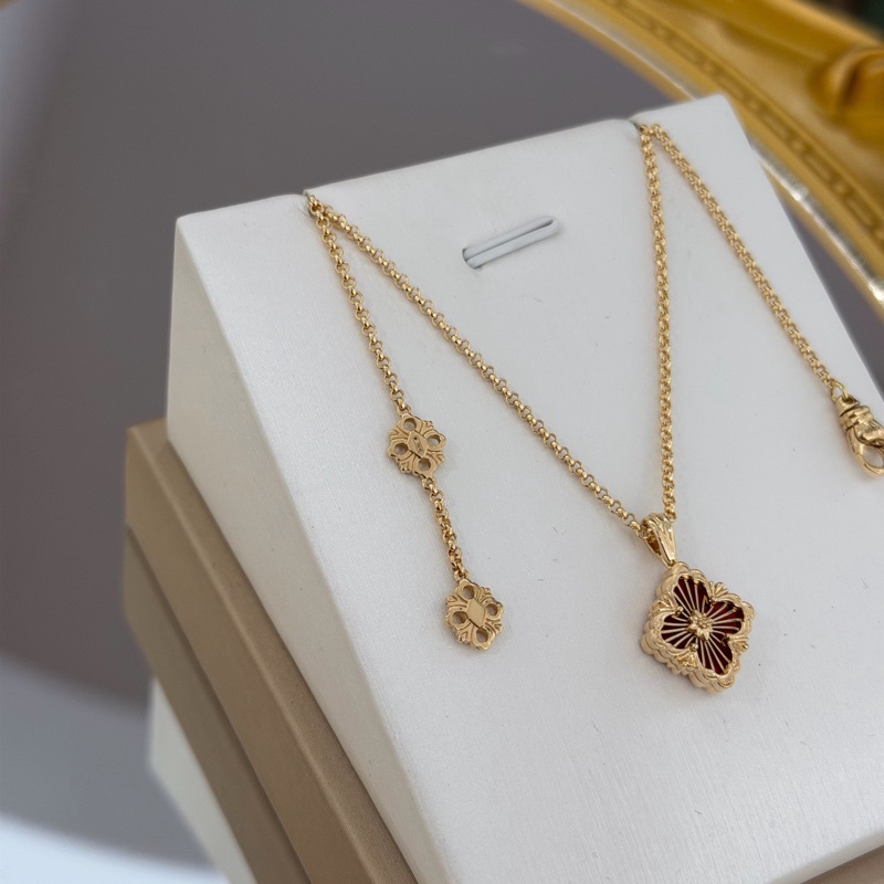 Buccellati 布契拉提OPERA TULLE吊墜歌劇院系列18k黃金紅琺瑯小號項鍊 25年-3