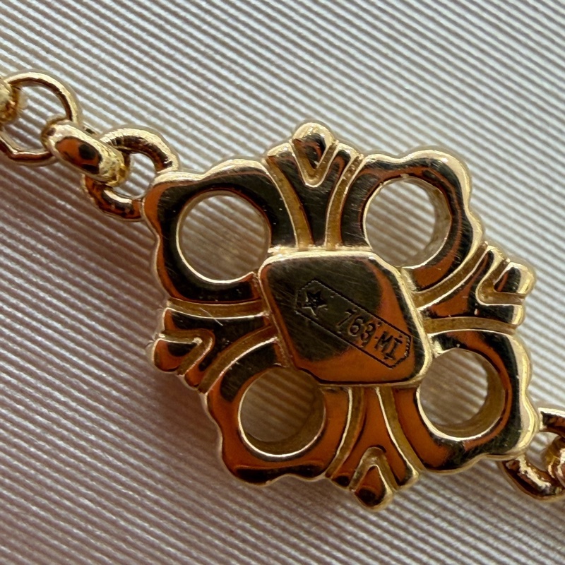 Buccellati 布契拉提OPERA TULLE吊墜歌劇院系列18k黃金紅琺瑯小號項鍊 25年-7