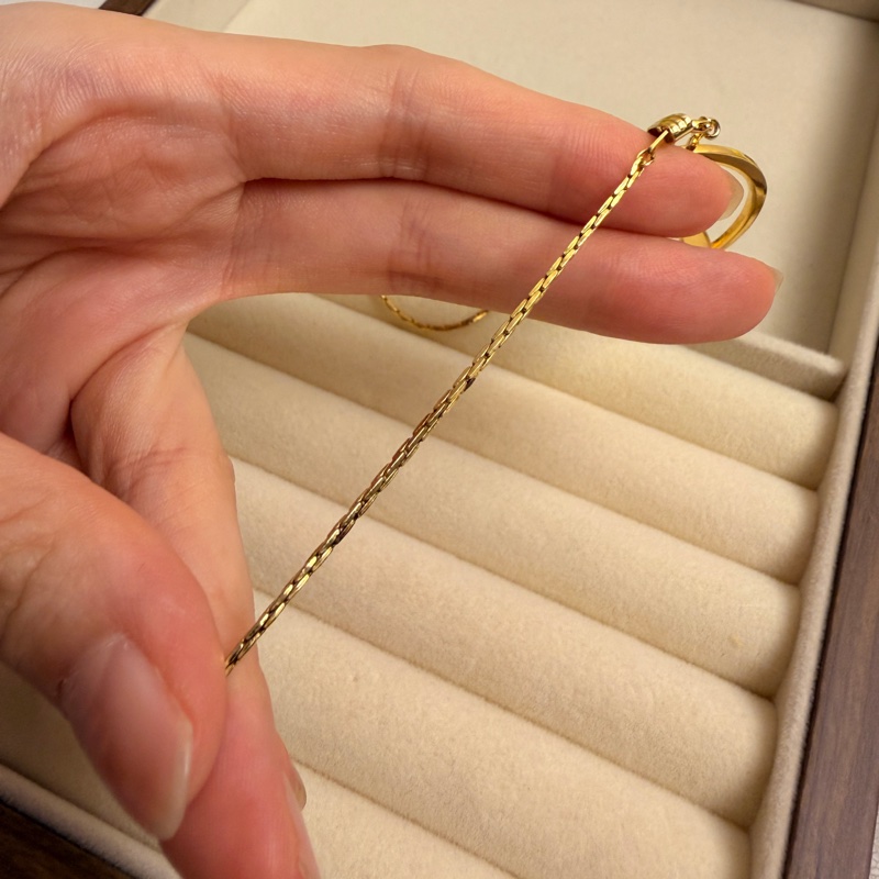 Lanvin Arpège 浮雕長項鏈 毛衣鏈 70cm 鍍金 經典母女標誌-15