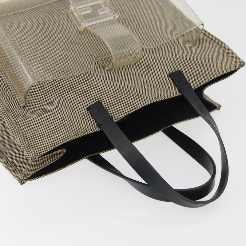 【日本直送】FENDI 手提包 帆布 米色 正品 171462V-6