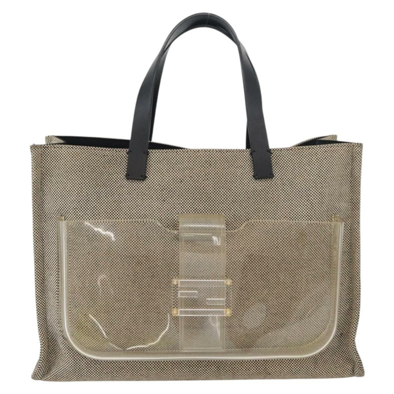 【日本直送】FENDI 手提包 帆布 米色 正品 171462V-12