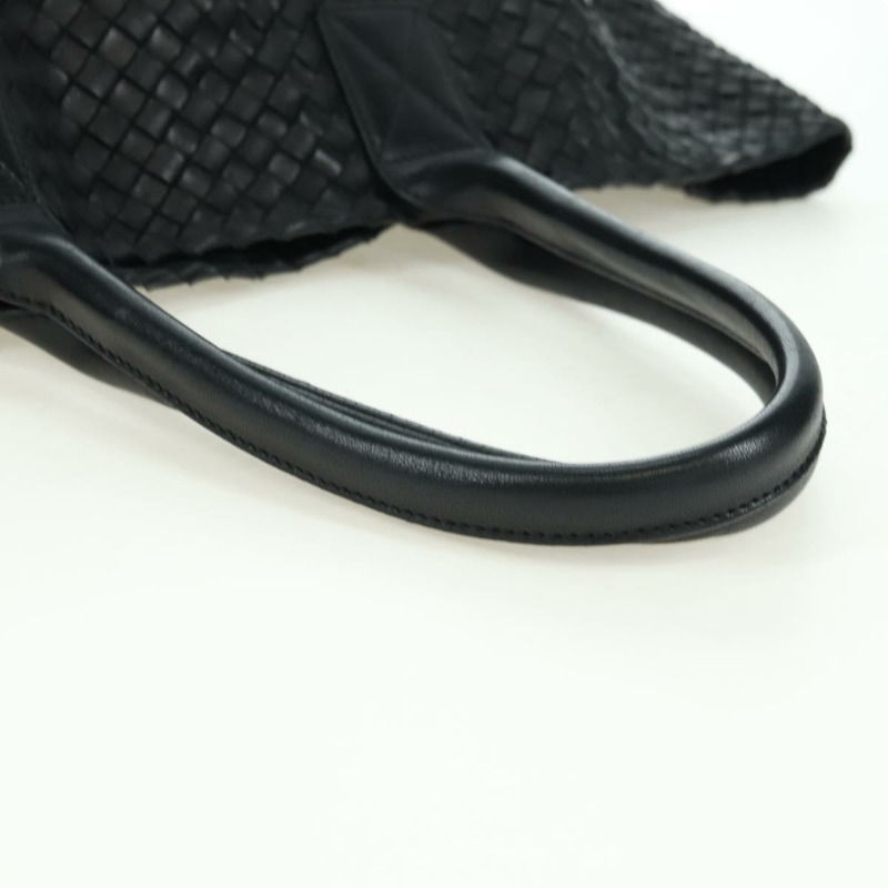 【日本直送】BOTTEGA VENETA INTRECCIATO Cabas MM 手提包，黑色皮革，貨號 115664，正品編號 176974SAV-6