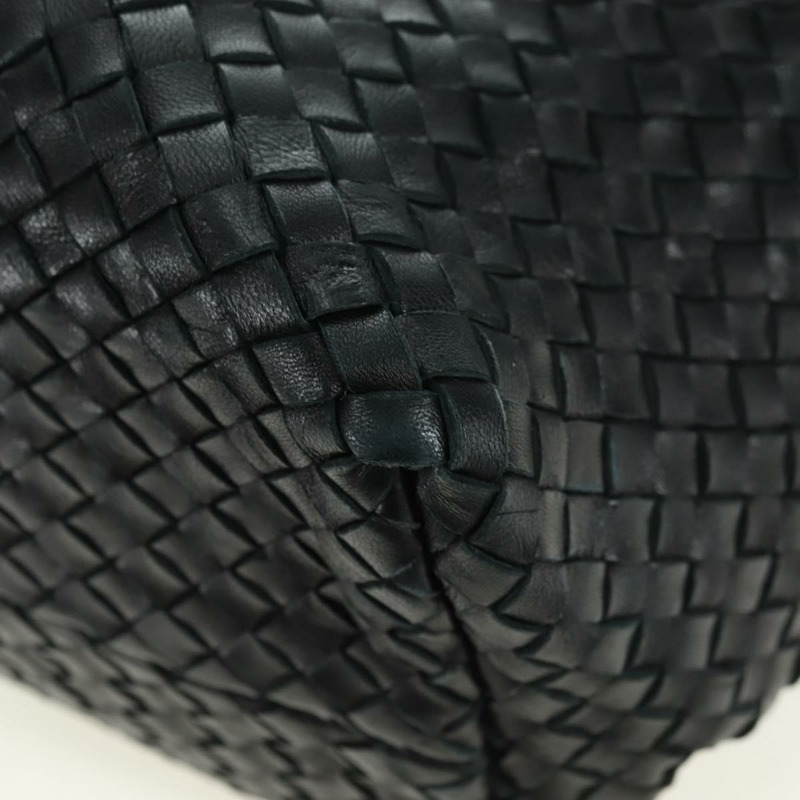 【日本直送】BOTTEGA VENETA INTRECCIATO Cabas MM 手提包，黑色皮革，貨號 115664，正品編號 176974SAV-14