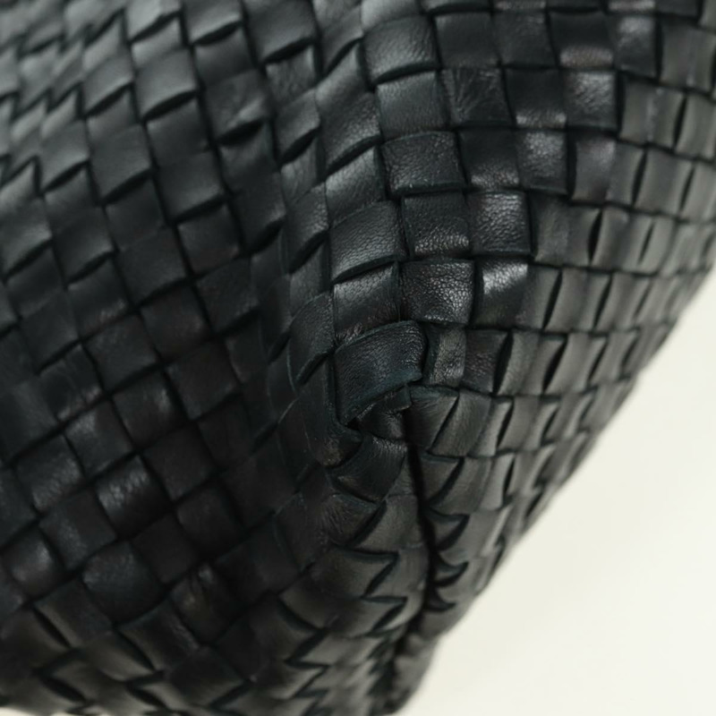 【日本直送】BOTTEGA VENETA INTRECCIATO Cabas MM 手提包，黑色皮革，貨號 115664，正品編號 176974SAV-15