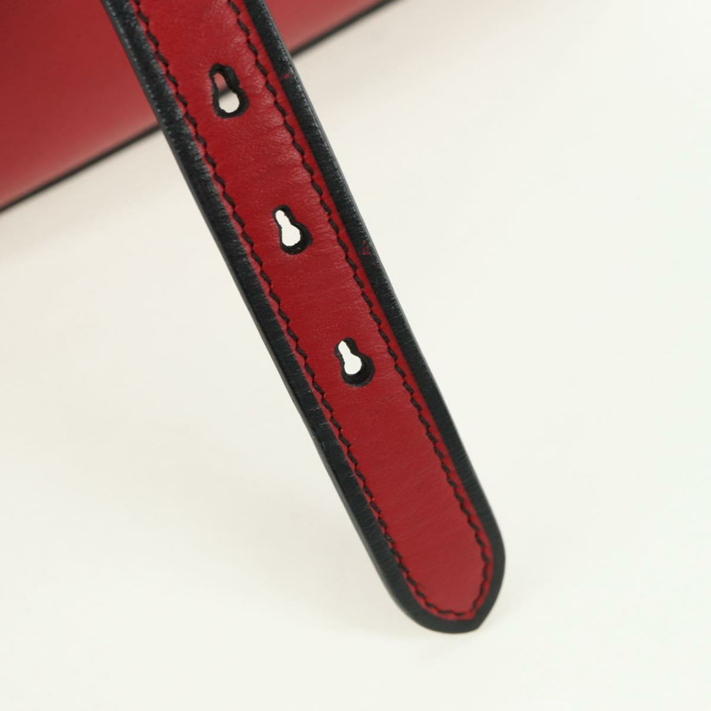 【日本直送】Miu Miu 鏈條大麗花單肩包 皮革 紅色 金色 正品 177448A-21