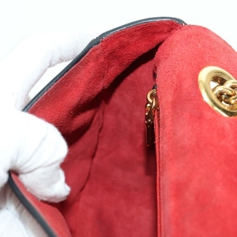 【日本直送】Miu Miu 鏈條大麗花單肩包 皮革 紅色 金色 正品 177448A-25