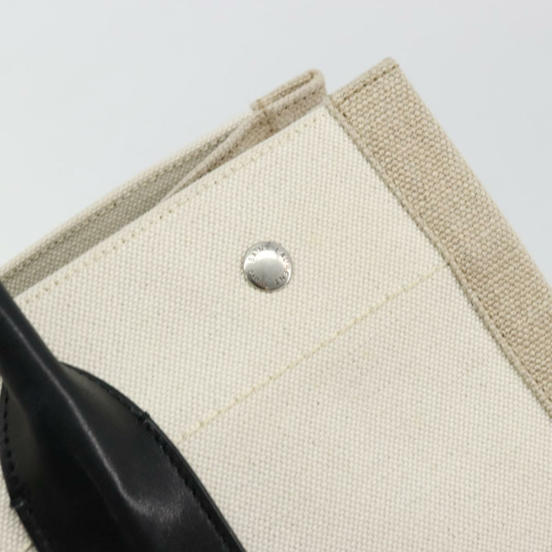 【日本直送】SAINT LAURENT Cabas Rive Gauche 包帆布米色銀色 123435 正品 BA12394A-8