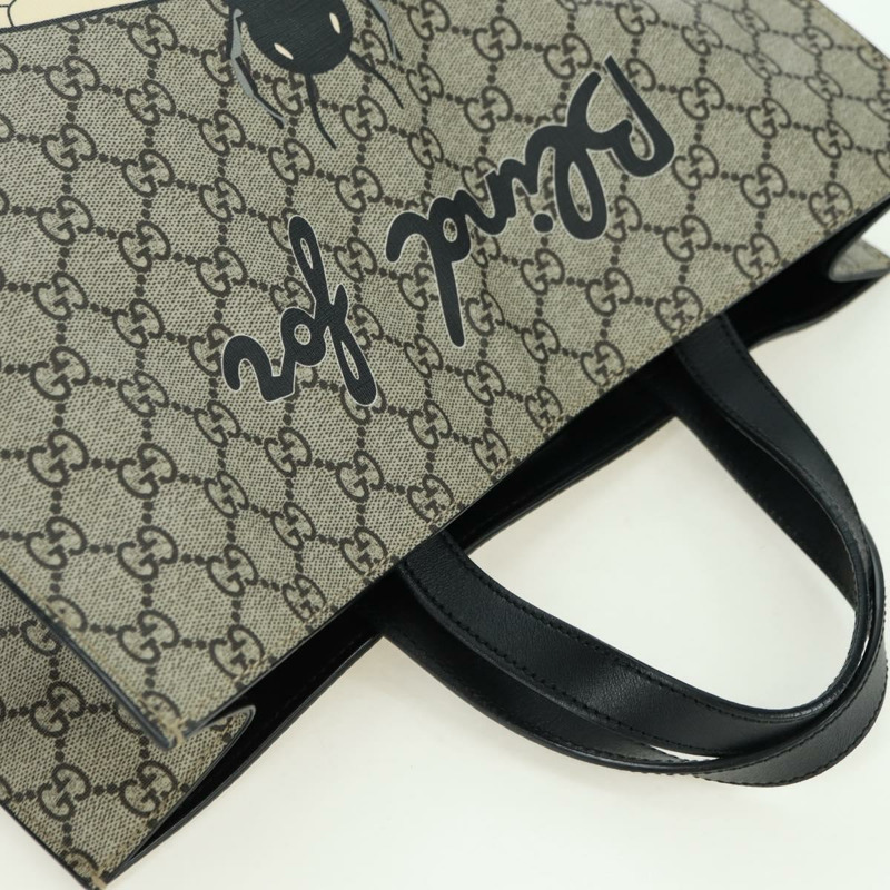 【日本直送】GUCCI GG Supreme Animalie 手提包 PVC 米色 金色 450950 正品 176995M-5