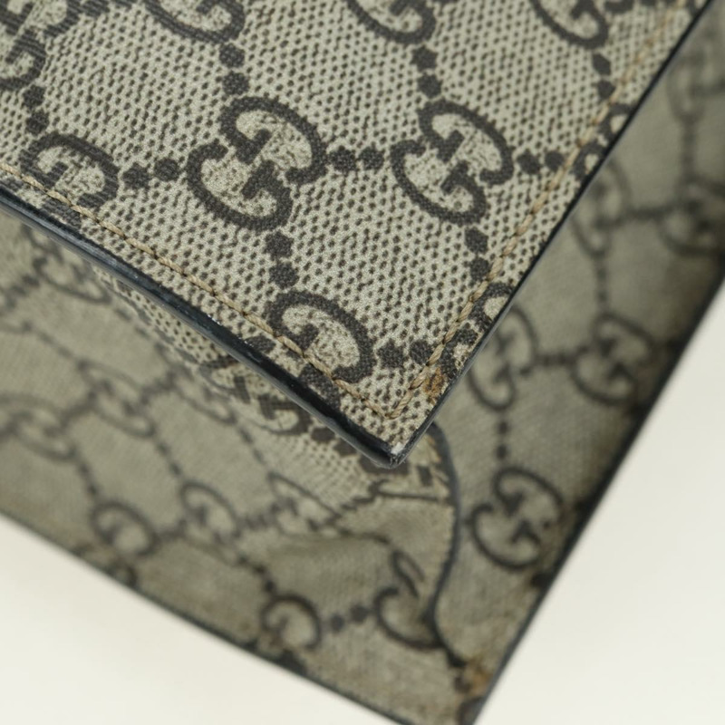 【日本直送】GUCCI GG Supreme Animalie 手提包 PVC 米色 金色 450950 正品 176995M-9