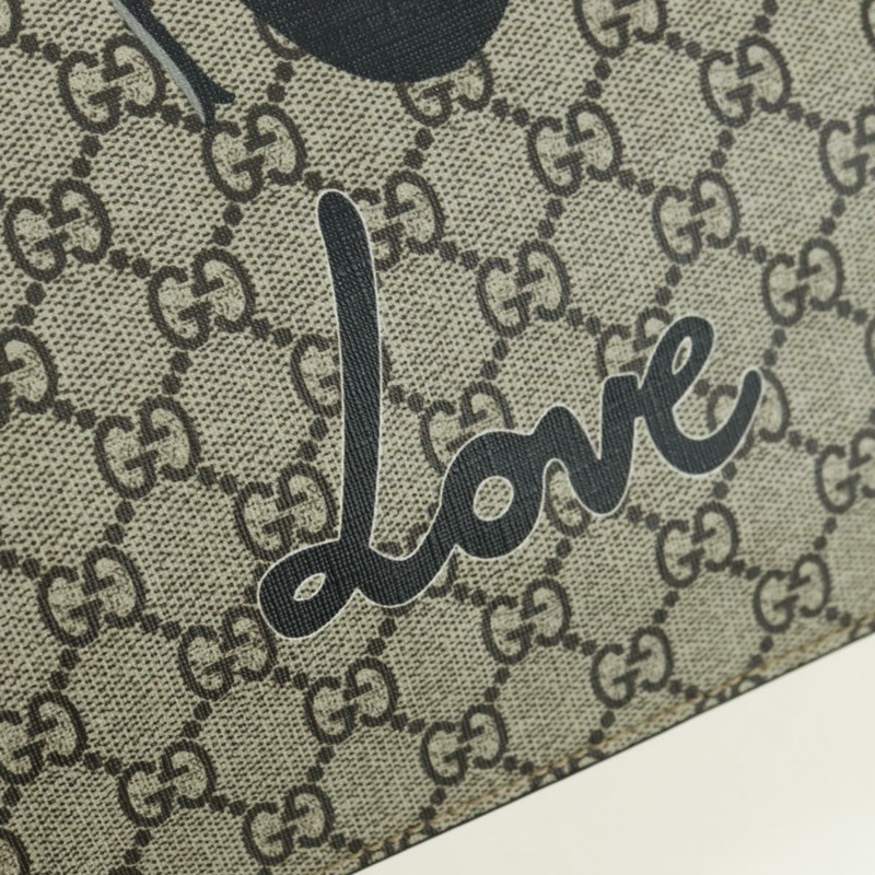 【日本直送】GUCCI GG Supreme Animalie 手提包 PVC 米色 金色 450950 正品 176995M-13