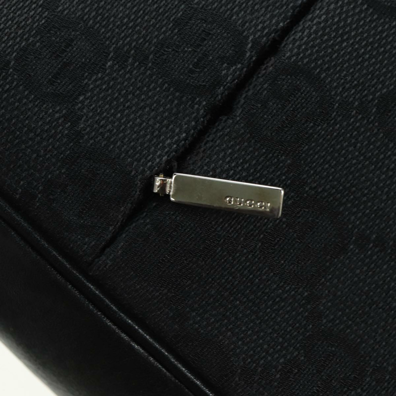 【日本直送】GUCCI 竹節 GG 帆布手提包 黑色 銀色 001 3865 正品 am11509A-15
