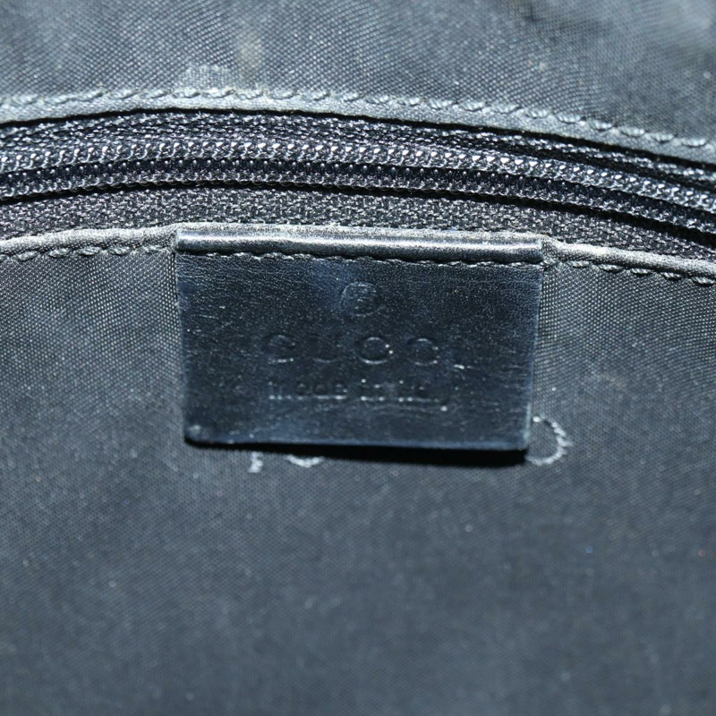 【日本直送】GUCCI 竹節 GG 帆布手提包 黑色 銀色 001 3865 正品 am11509A-18