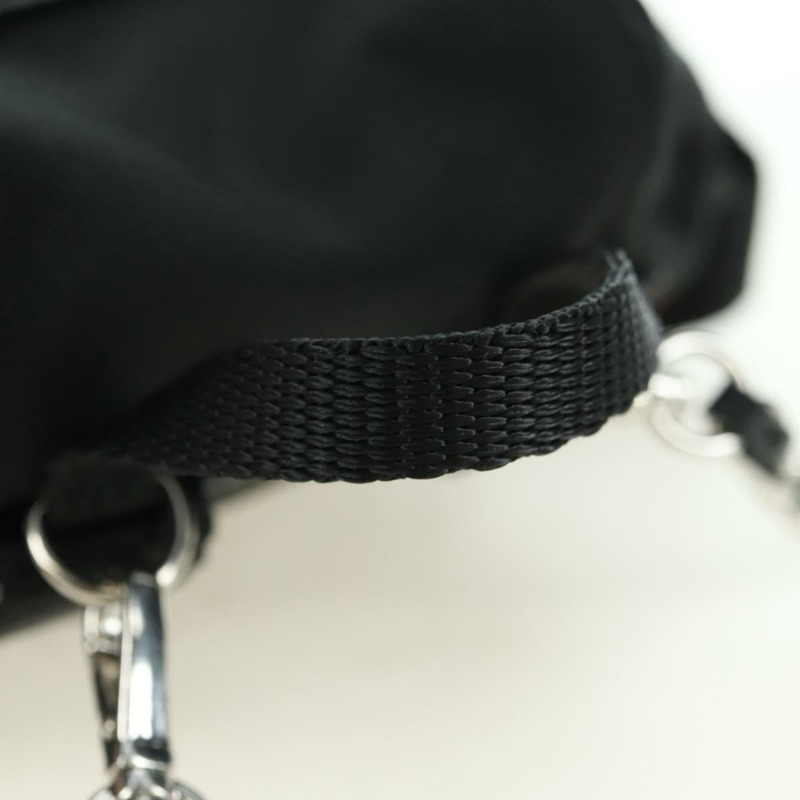 【日本直送】PRADA 尼龍黑色銀色鏈條單肩包 正品 AMZ520M-6