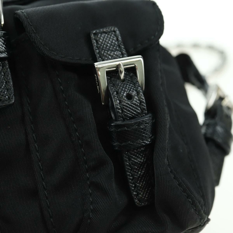 【日本直送】PRADA 尼龍黑色銀色鏈條單肩包 正品 AMZ520M-8