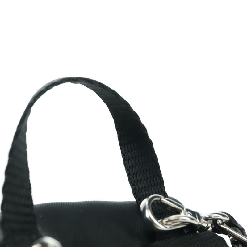 【日本直送】PRADA 尼龍黑色銀色鏈條單肩包 正品 AMZ520M-13