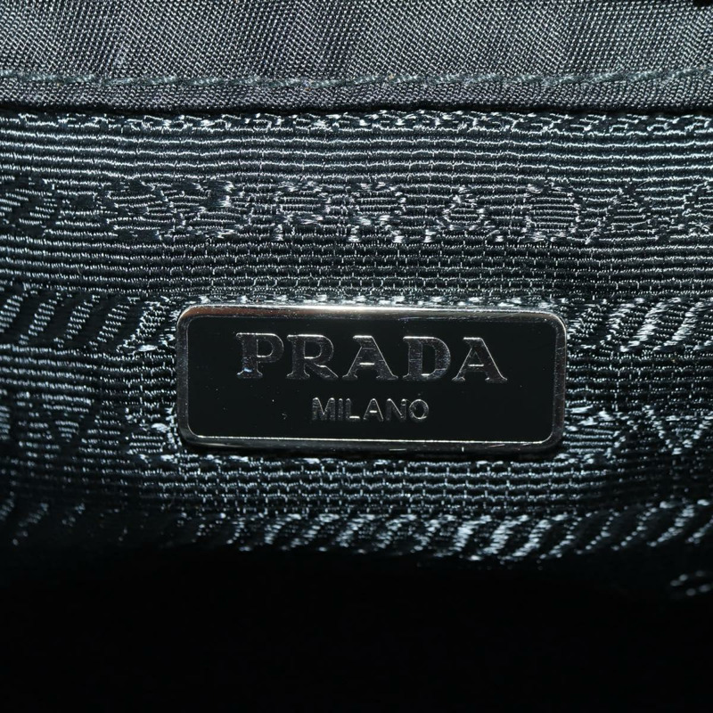 【日本直送】PRADA 尼龍黑色銀色鏈條單肩包 正品 AMZ520M-22