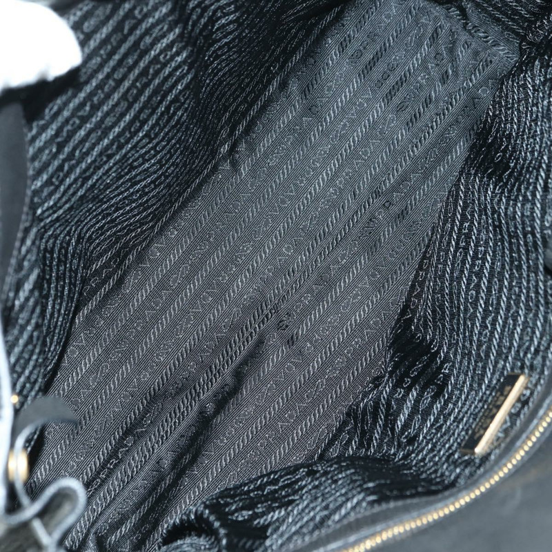 【日本直送】PRADA 托特包 皮革 黑色 金色 正品 177678V-9