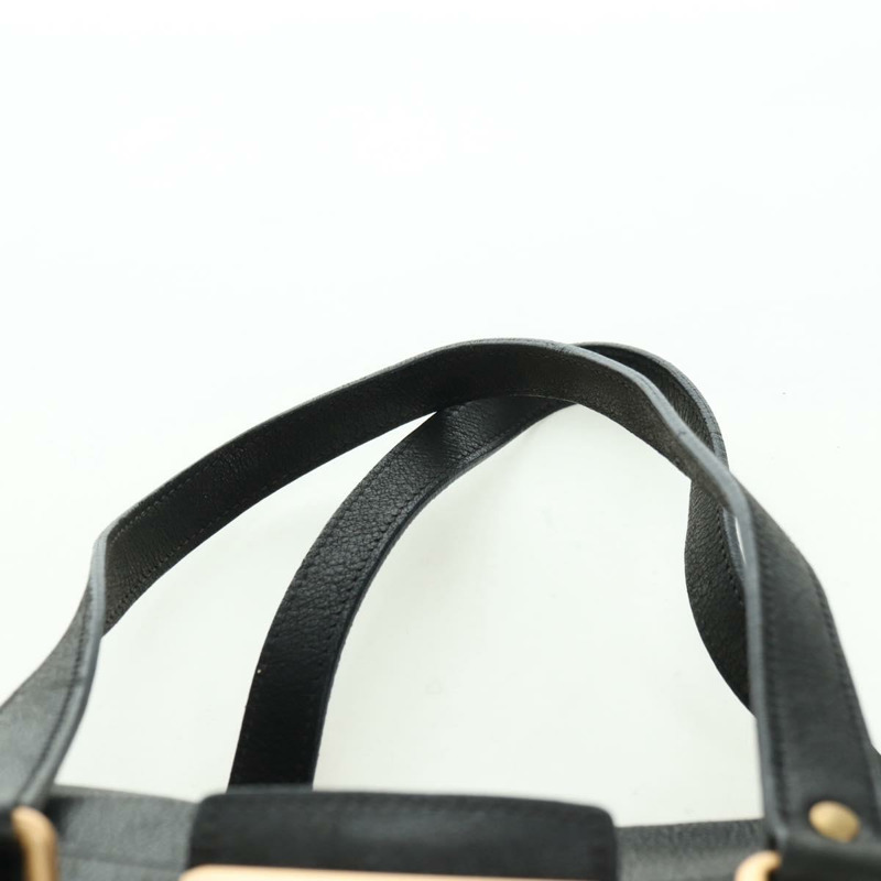 【日本直送】PRADA 托特包 皮革 黑色 金色 正品 177678V-13