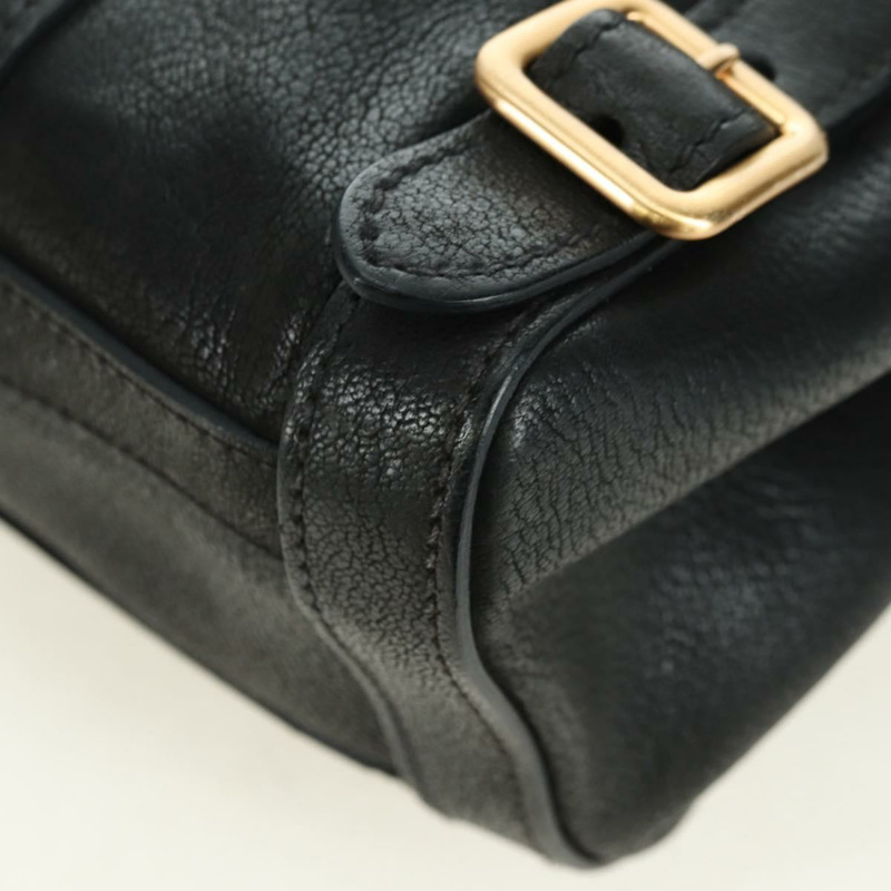 【日本直送】PRADA 托特包 皮革 黑色 金色 正品 177678V-14