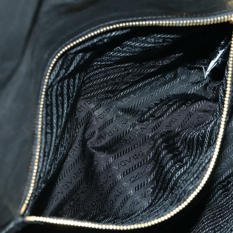 【日本直送】PRADA 托特包 皮革 黑色 金色 正品 177678V-24
