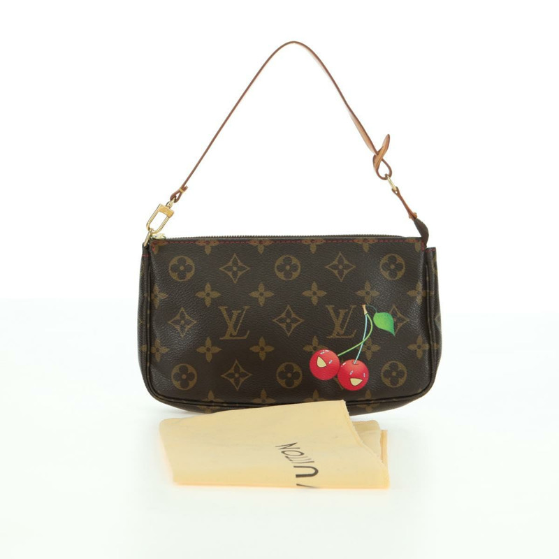 【日本直送】路易威登 Monogram Cherry 迷你手拿包配件包 LV 正品 177651SAV-11