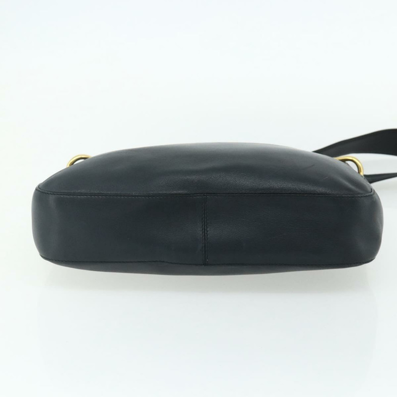 【日本直送】PRADA 鏈條單肩包 皮革 海軍藍 金色 正品 177855A-4