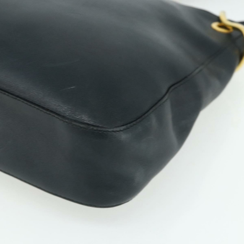 【日本直送】PRADA 鏈條單肩包 皮革 海軍藍 金色 正品 177855A-8
