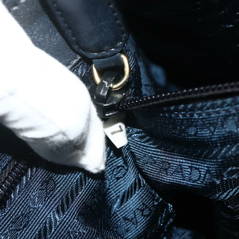 【日本直送】PRADA 鏈條單肩包 皮革 海軍藍 金色 正品 177855A-11