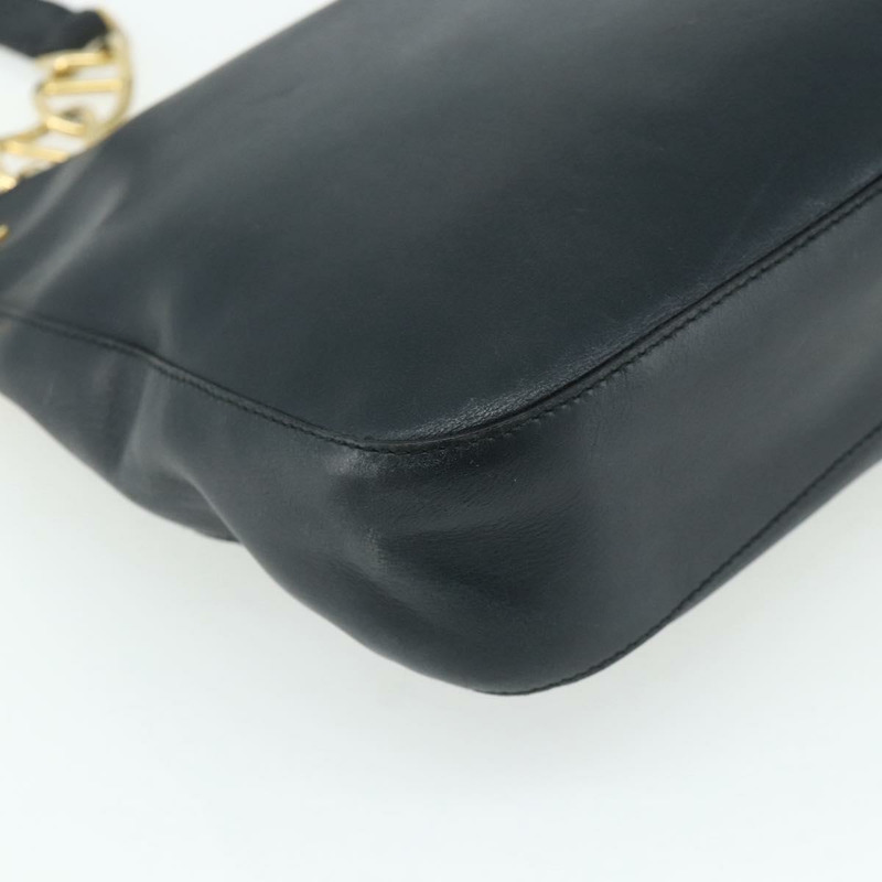 【日本直送】PRADA 鏈條單肩包 皮革 海軍藍 金色 正品 177855A-15