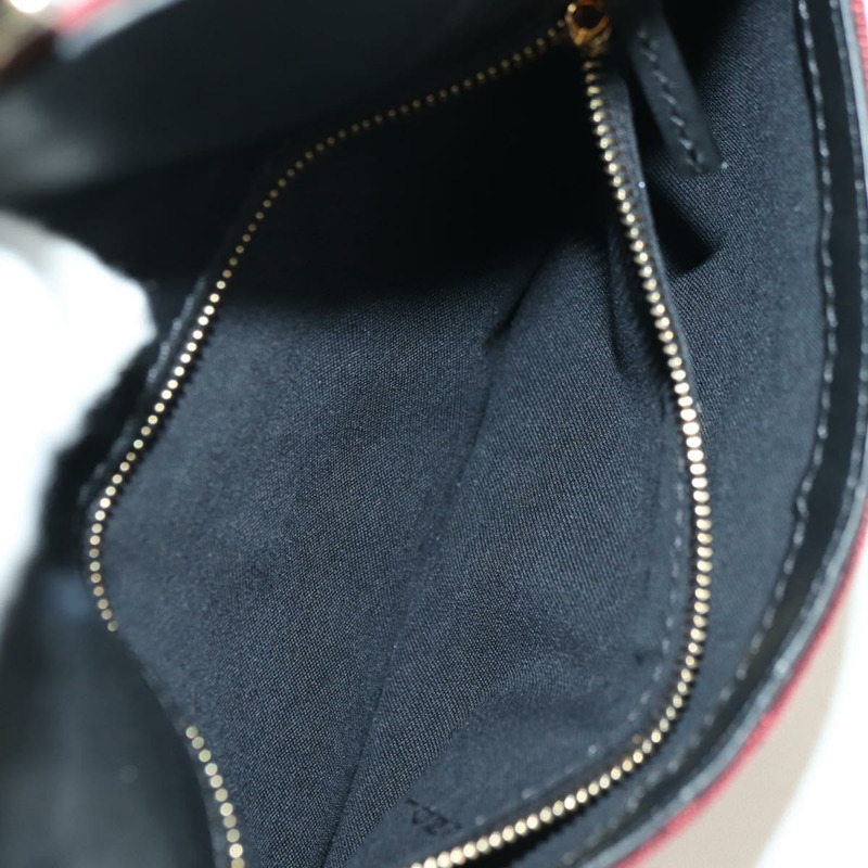 【日本直送】FENDI Zucca帆布法棍纖細單肩包 紅色金色 正品 177965A-22