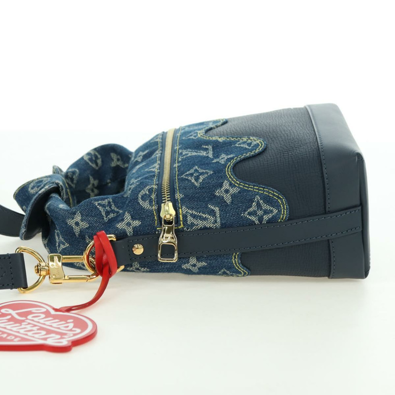 【日本直送】路易威登 Monogram Denim Drip Japanese Cruiser 手袋 藍色 M45970 正品 177977SM-2