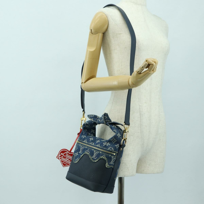 【日本直送】路易威登 Monogram Denim Drip Japanese Cruiser 手袋 藍色 M45970 正品 177977SM-22