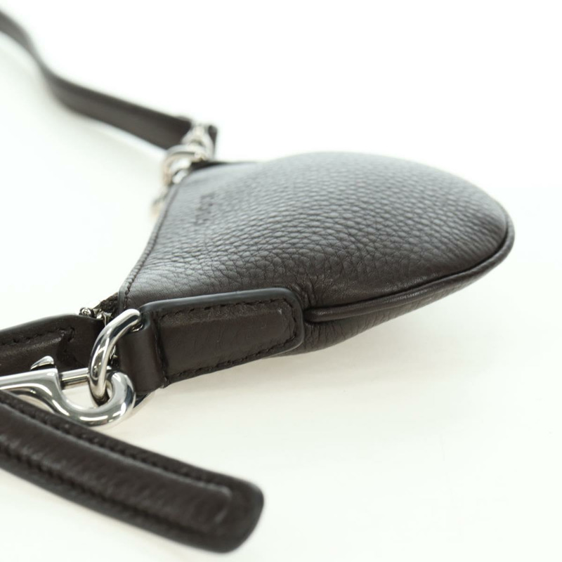 【日本直送】GUCCI 肩包 Web Sherry Line 皮革黑色銀色 821831 Auth 171234A-3