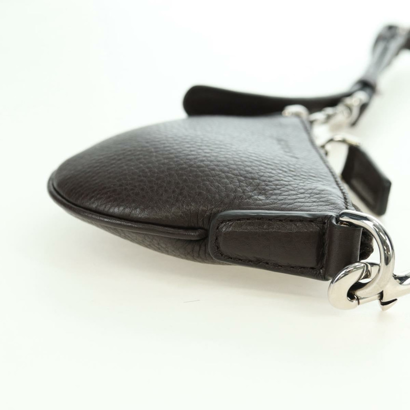 【日本直送】GUCCI 肩包 Web Sherry Line 皮革黑色銀色 821831 Auth 171234A-4