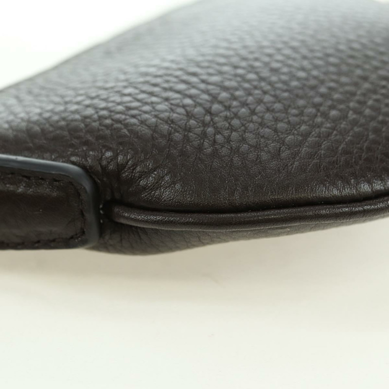 【日本直送】GUCCI 肩包 Web Sherry Line 皮革黑色銀色 821831 Auth 171234A-11