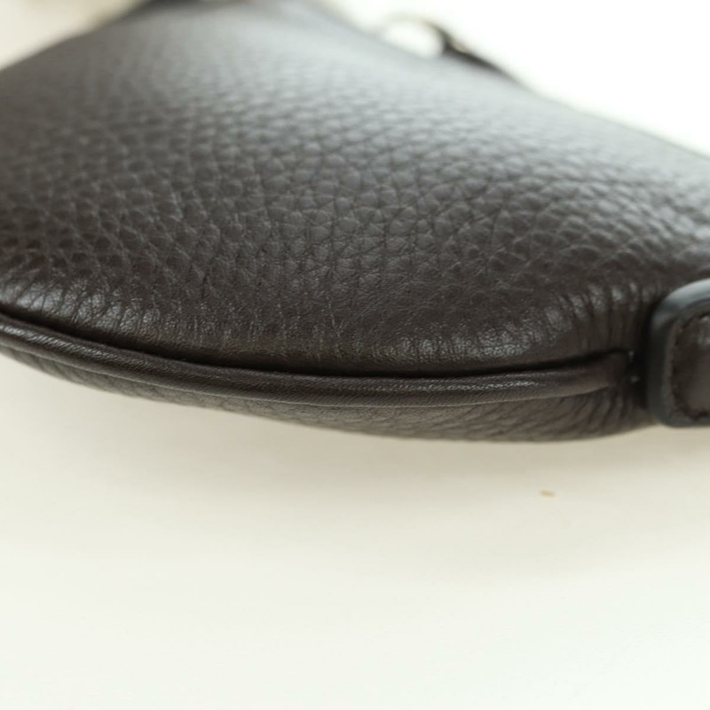【日本直送】GUCCI 肩包 Web Sherry Line 皮革黑色銀色 821831 Auth 171234A-12